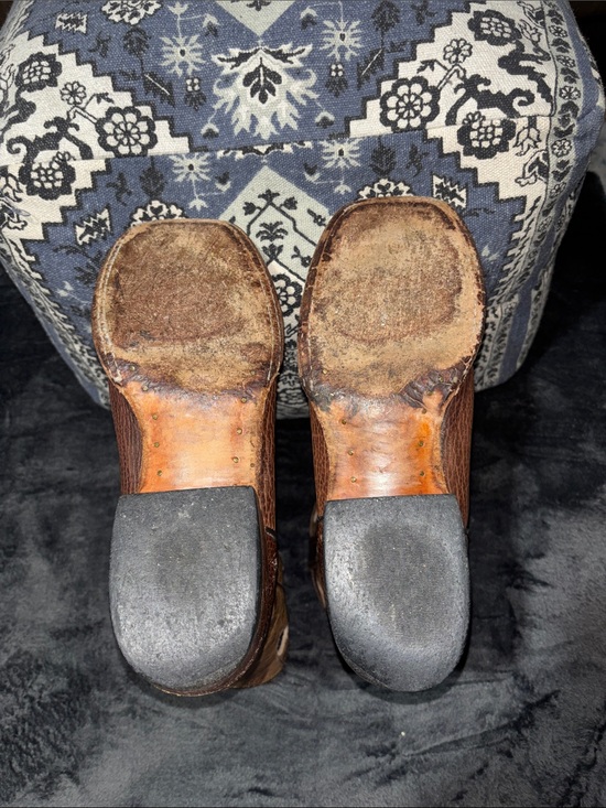 Larry Mahan Two-Tone Brown & Tan Pull-On Western Boots main image 6